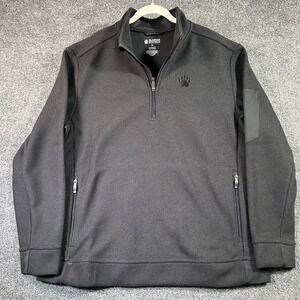 DULUTH Trading ALASKAN HARDGEAR Graveltec Fleece Jacket Men's 2XL  Black 1/4 Zip